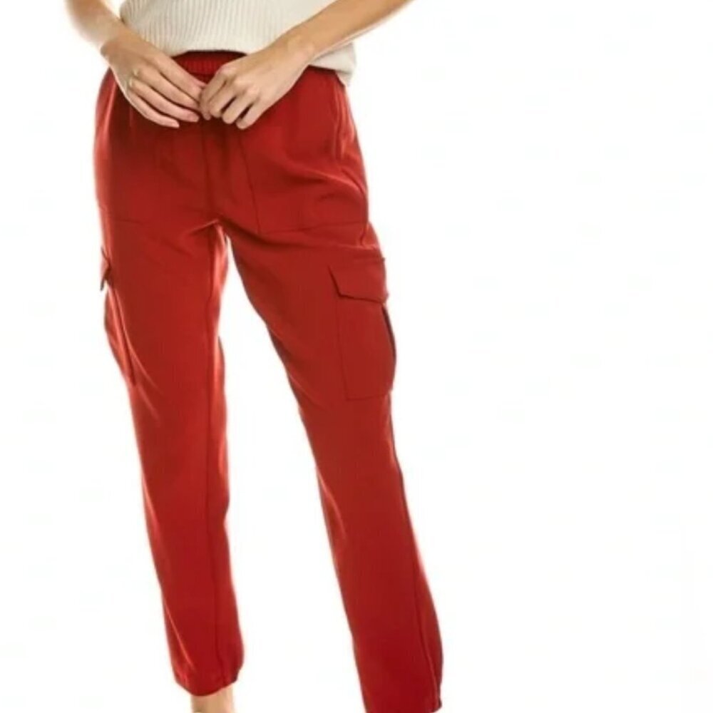 Theory Northsound Solid Cargo Tapered Pants – Red – Size 2– NWOT